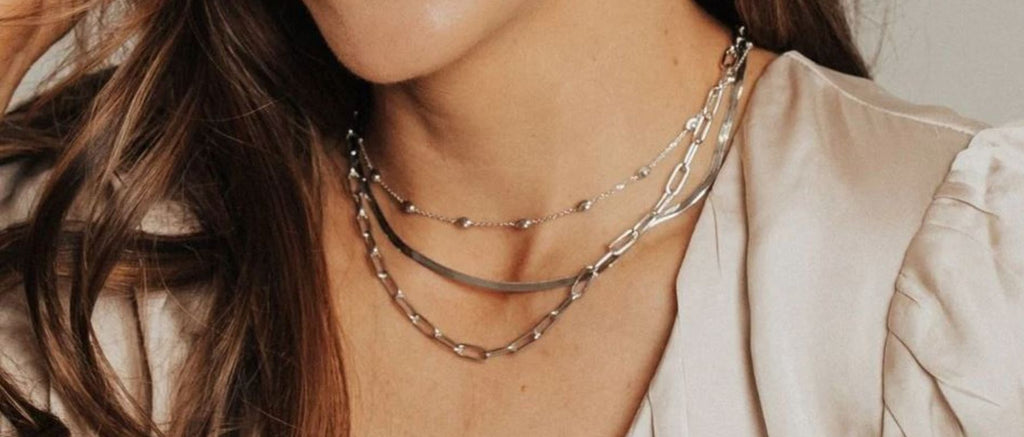Chunky Paperclip Necklace (Silver)
